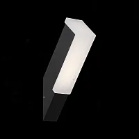 Настенный светильник LED уличный Posto SL096.411.02 ST-Luce уличный IP54 чёрный на 1 лампу, плафон белый в стиле минимализм хай-тек LED