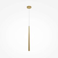Светильник подвесной LED Cascade MOD132PL-L6BSK Maytoni латунь 1 лампа, основание латунь в стиле минимализм современный трубочки