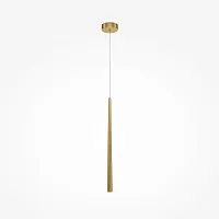 Светильник подвесной LED Cascade MOD132PL-L6BSK Maytoni латунь 1 лампа, основание латунь в стиле минимализм современный трубочки