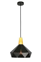Светильник подвесной лофт Amedea OML-90306-01 Omnilux чёрный 1 лампа, основание чёрное в стиле лофт 