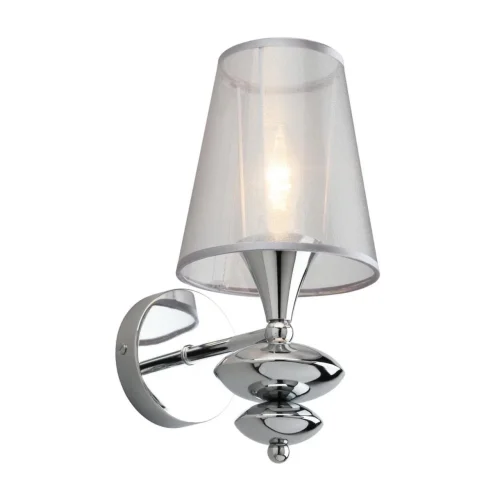 Бра Ligure OML-67501-01 Omnilux серый серебряный на 1 лампа, основание хром в стиле классический 