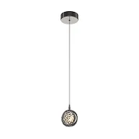 Светильник подвесной LED Mind MOD299PL-L10BC3K Maytoni серый 1 лампа, основание чёрное в стиле современный 