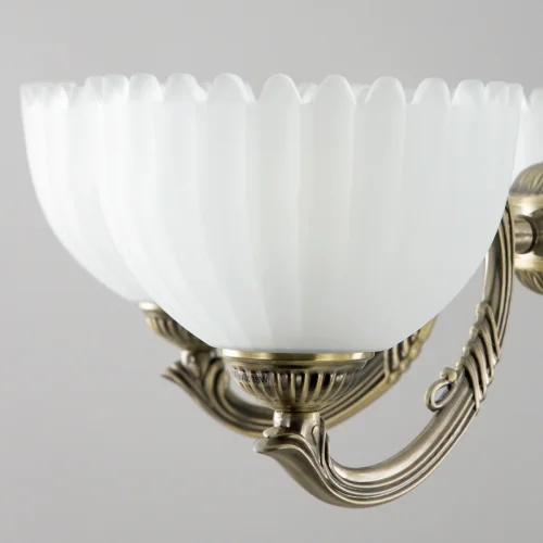 Люстра подвесная Севилья CL414153 Citilux белая на 5 ламп, основание бронзовое в стиле классический  фото 6