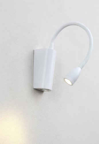 Бра ЛЕД MOVI B AP3W LED WH Crystal Lux белый на 1 лампу, основание белое в стиле минимализм для чтения гибкая ножка фото 3