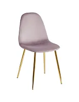 Стул Валенсия SN, велюр розовый, золотые ножки, сиденье УТ000040586 Stool Group, розовый/велюр, ножки/металл/золотой, размеры - *****