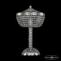 Настольная лампа 19051L4/25IV Ni Bohemia Ivele Crystal прозрачная 3 лампы, основание никель металл в стиле классический sp