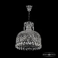 Светильник подвесной 14781/30 Ni Bohemia Ivele Crystal прозрачный 5 ламп, основание никель в стиле классика sp
