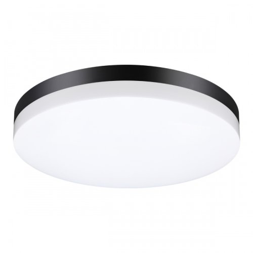 Потолочный светильник LED Opal 358890 Novotech уличный IP54 чёрный 1 лампа, плафон белый в стиле хай-тек современный LED