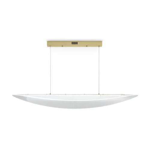 Светильник подвесной LED Cloud FR5441PL-L40G Freya прозрачный на 2 лампы, основание золотое в стиле современный хай-тек 