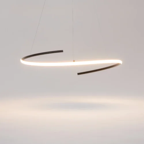 Светильник подвесной LED Curve MOD242PL-L33BK Maytoni чёрный на 1 лампу, основание чёрное в стиле хай-тек минимализм современный фото 6