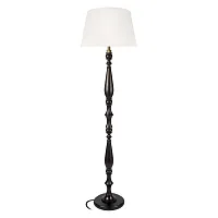 Торшер Эня / Enya 10576F Black LOFT IT белый на 1 лампу, основание чёрное в стиле кантри винтаж Торшер Эня / Enya 10576F Black LOFT IT белый на 1 лампу, основание чёрное в стиле кантри винтаж