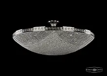 Люстра потолочная хрустальная 19321/100IV NB Bohemia Ivele Crystal прозрачная на 20 ламп, основание никель в стиле классика sp