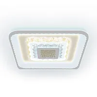 Светильник потолочный LED с пультом Crystal 52366 6 Ritter белый 1 лампа, основание белое в стиле современный с пультом квадраты