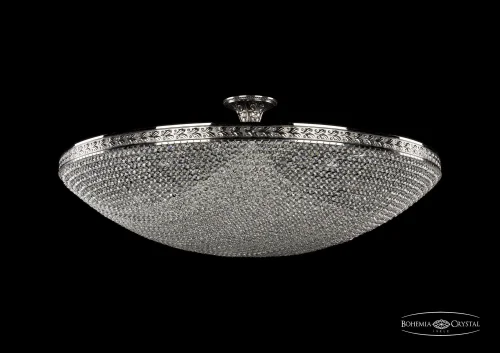 Люстра потолочная хрустальная 19321/100IV NB Bohemia Ivele Crystal прозрачная на 20 ламп, основание никель в стиле классика sp