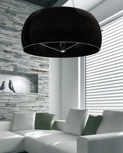 Светильник подвесной Stilio LDP 6018-400 BK Lumina Deco чёрный 3 лампы, основание чёрное в стиле современный  фото 2