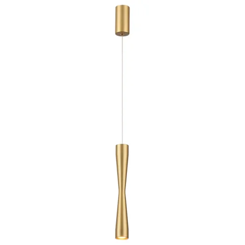 Светильник подвесной Anika 4292/5L Odeon Light золотой на 1 лампу, основание золотое в стиле хай-тек трубочки фото 3 Светильник подвесной Anika 4292/5L Odeon Light золотой на 1 лампу, основание золотое в стиле хай-тек трубочки фото 3