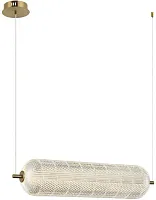 Светильник подвесной LED Cedrello OML-68803-01 Omnilux прозрачный на 1 лампу, основание латунь в стиле современный 