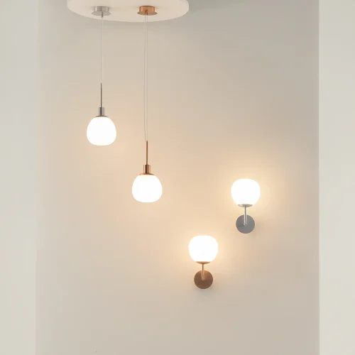 Бра Erich MOD221-WL-01-N Maytoni белый на 1 лампу, основание никель в стиле современный фото 6