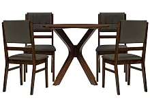 Обеденная группа Боел dirty oak / brown 599435 Woodville на 1 , основание в стиле классический лофт кантри 
