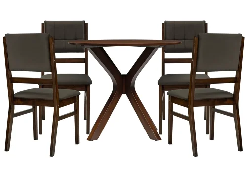 Обеденная группа Боел dirty oak / brown 599435 Woodville на 1 , основание в стиле классический лофт кантри 