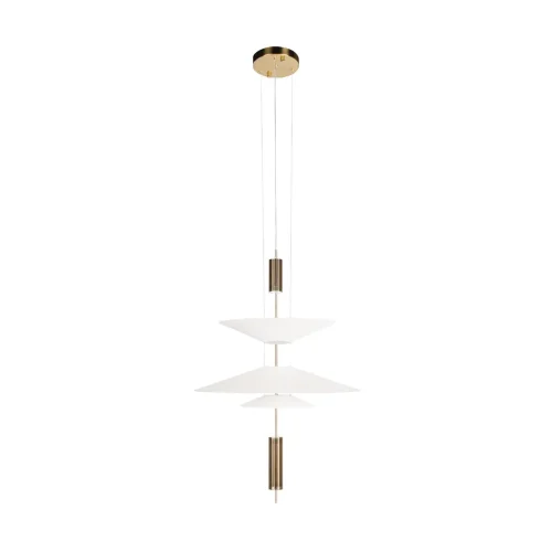 Светильник подвесной Skylar 10244/B Brass LOFT IT белый 3 лампы, основание латунь в стиле современный 