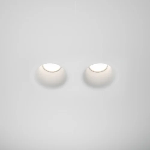 Светильник точечный Gyps Modern DL002-DW-02-W Maytoni белый 1 , основание белое в стиле современный хай-тек для затирки фото 3