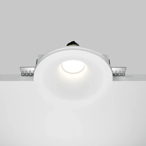 Светильник точечный Gyps Modern DL002-1-01-W-1 Maytoni белый на 1 , основание белое в стиле хай-тек современный для затирки фото 4
