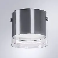 Светильник накладной Lazio A5366PL-1SS Arte Lamp матовый серебро на 1 лампу, основание матовое серебро в стиле современный 