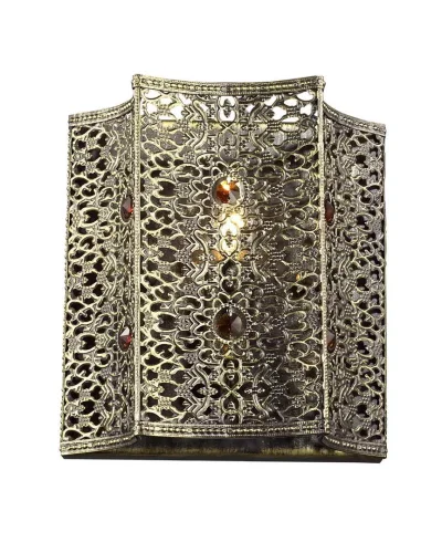 Бра  Bazar 1624-1W Favourite коричневый на 1 лампа, основание коричневое в стиле кантри 