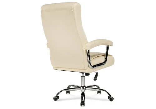Компьютерное кресло Idon cream 15253 Woodville, бежевый/искусственная кожа, ножки/металл/хром, размеры - *1250***650*710 фото 5
