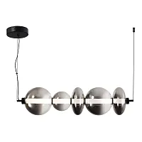 Светильник подвесной LED Perlina SL6119.413.40 ST-Luce серый чёрный на 1 лампу, основание чёрное в стиле современный 