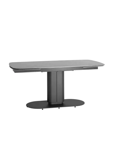 Стол обеденный Глория раскладной, 170-250*90, керамика серая УТ000034949 Stool Group столешница чёрная из керамика