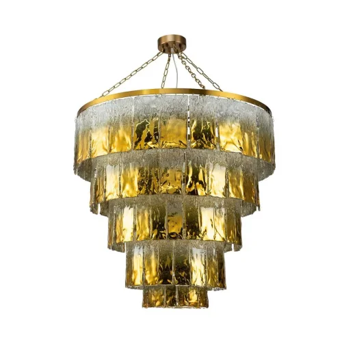Люстра подвесная Midas 3017-25P Favourite золотая на 25 ламп, основание золотое в стиле современный  фото 2
