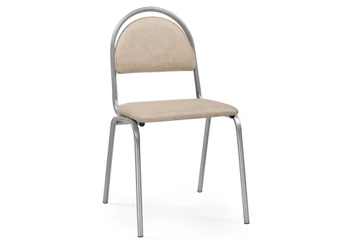 Стул на металлокаркасе Гумер бежевый / светлый мусс 587877 Woodville, бежевый/искусственная кожа, ножки/металл/, размеры - *840***480*560