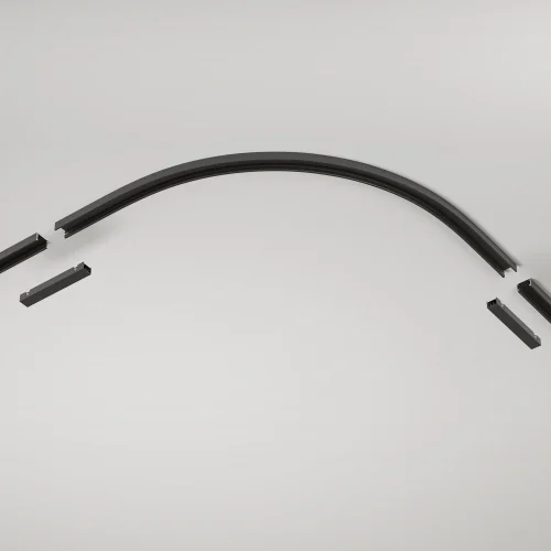 Коннектор радиусный R300 Magnetic track system Basity TRA172CL-R300-11B Maytoni чёрный в стиле для светильников серии Magnetic track system Basity basity магнитная фото 5