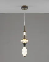 Светильник подвесной LED Atelieri V11689-PL Moderli белый на 1 лампу, основание бронзовое в стиле современный американский кантри 