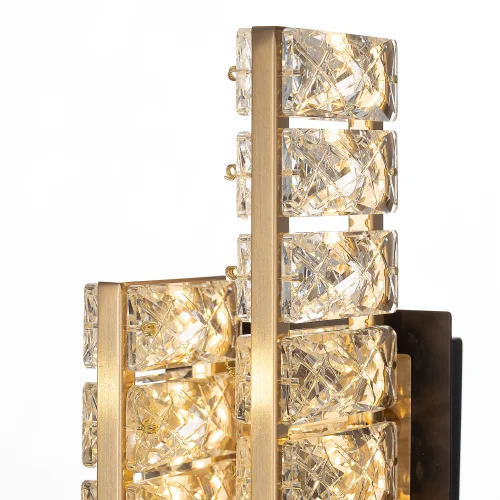 Бра с выключателем LED Palant CL325422 Citilux прозрачный на 1 лампу, основание чёрное в стиле современный классический фото 2