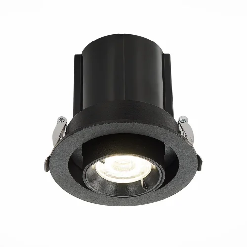 Светильник точечный LED ST702.348.12 ST-Luce чёрный 1 лампа, основание чёрное в стиле хай-тек  фото 2