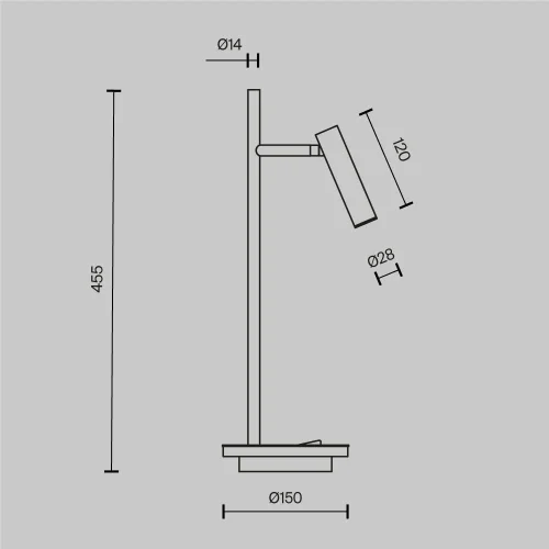 Настольная лампа LED Estudo Z010TL-L8W3K Maytoni белая на 1 лампу, основание белое металл в стиле хай-тек фото 9 Настольная лампа LED Estudo Z010TL-L8W3K Maytoni белая на 1 лампу, основание белое металл в стиле хай-тек фото 9
