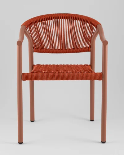 Стул Syna, красный УТ000039929 Stool Group, красный/ротанг, ножки/металл/красный, размеры - *780**** фото 8