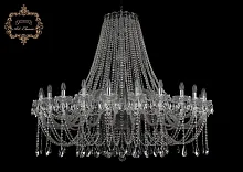 Люстра подвесная хрустальная 11.12.24.530.Cr.Sp Bohemia Art Classic прозрачная на 24 лампы, основание хром в стиле классика 