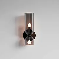 Настенный светильник ELITE Grey 161516-26 ImperiumLoft чёрный серый 2 лампы, основание чёрное в стиле современный 