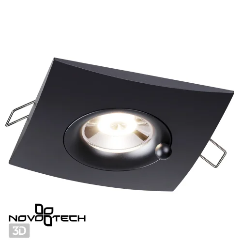 Светильник точечный Water 370796 Novotech чёрный 1 лампа, основание чёрное в стиле современный  фото 4