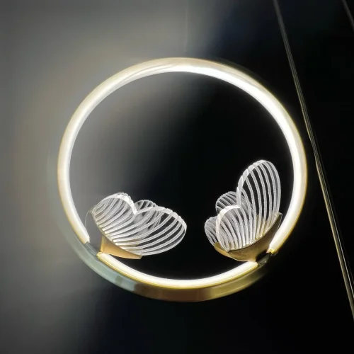 Светильник подвесной BABETTA RING 1 L320 brass 4000К 186735-23 ImperiumLoft прозрачный на 3 лампы, основание латунь в стиле современный арт-деко фото 17