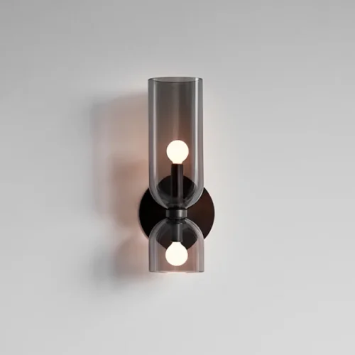 Настенный светильник ELITE Grey 161516-26 ImperiumLoft чёрный серый на 2 лампы, основание чёрное в стиле современный 