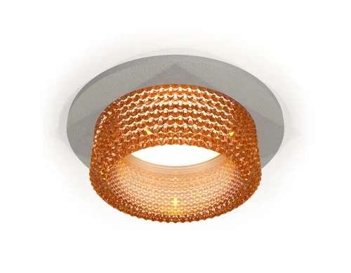 Светильник точечный Techno spot XC6514044 Ambrella light жёлтый 1 лампа, основание серое в стиле хай-тек современный круглый