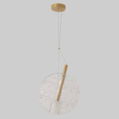Светильник подвесной FROZEN SP1 BRASS Crystal Lux прозрачный на 1 лампу, основание латунь в стиле современный фото 4 Светильник подвесной FROZEN SP1 BRASS Crystal Lux прозрачный на 1 лампу, основание латунь в стиле современный фото 4