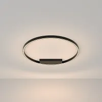 Светильник потолочный LED Rim MOD058CL-L50B3K Maytoni чёрный 1 лампа, основание чёрное в стиле минимализм модерн хай-тек кольца