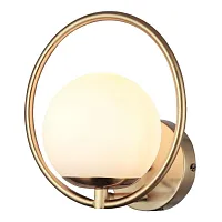 Бра Oportet 2786-1W F-promo белый 1 лампа, основание золотое в стиле современный 