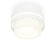 Светильник накладной XS8412002 Ambrella light белый 1 лампа, основание белое в стиле хай-тек круглый